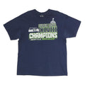NFL Mens Blue Super Bowl Champions XL Short Sleeve Crew Neck Graphic T-Shirt