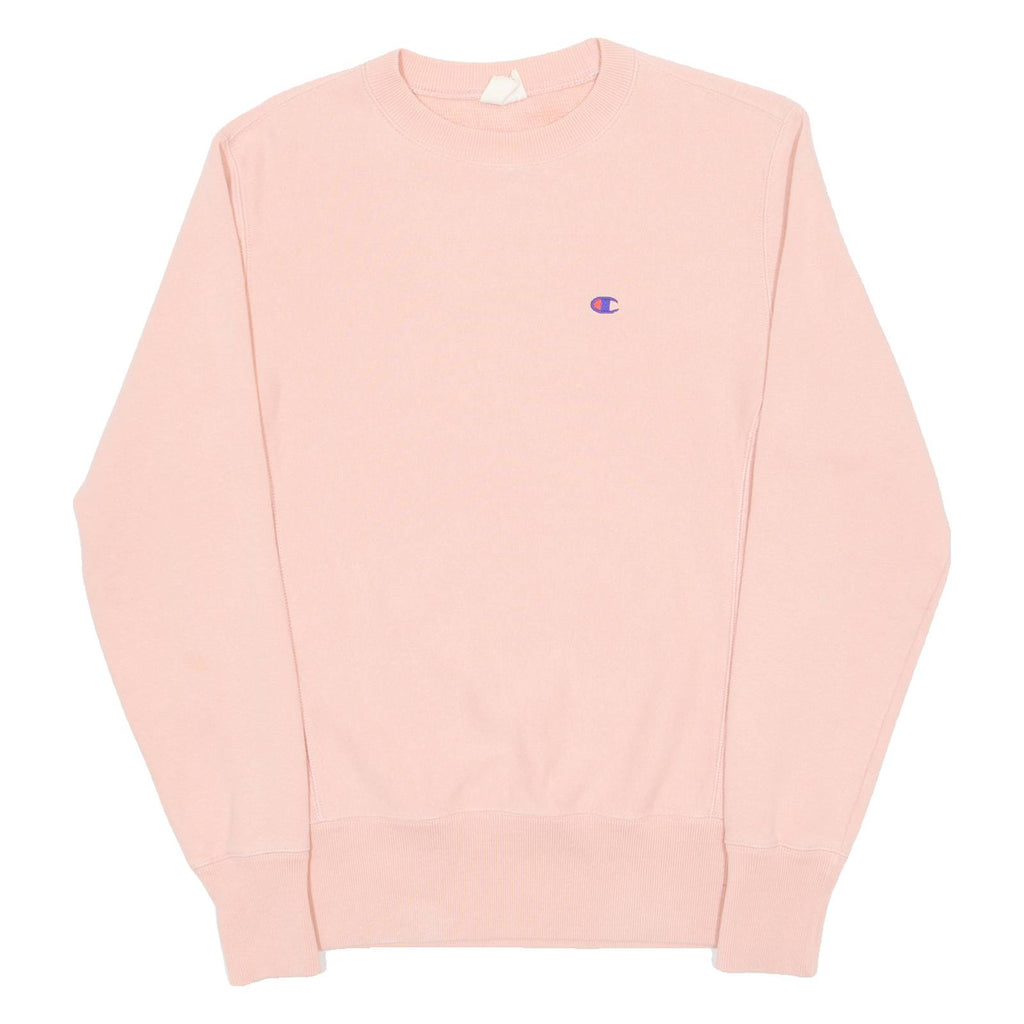 CHAMPION REVERSE WEAVE Mens Sweatshirt Pink Crew Neck S