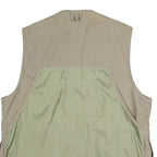 Game Winner Mens Beige Cotton Blend Zip Gilet L Quilted Workwear Utility