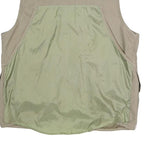 Game Winner Mens Beige Cotton Blend Zip Gilet L Quilted Workwear Utility