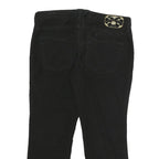 TOMMY HILFIGER Womens Cotton Blend Black Regular Straight Trousers W30 L23