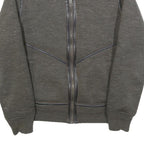 SCHOTT Mens Grey Wool Blend Zip Jacket M Knit Casual Warm Winter Outerwear