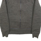 SCHOTT Mens Grey Wool Blend Zip Jacket M Knit Casual Warm Winter Outerwear