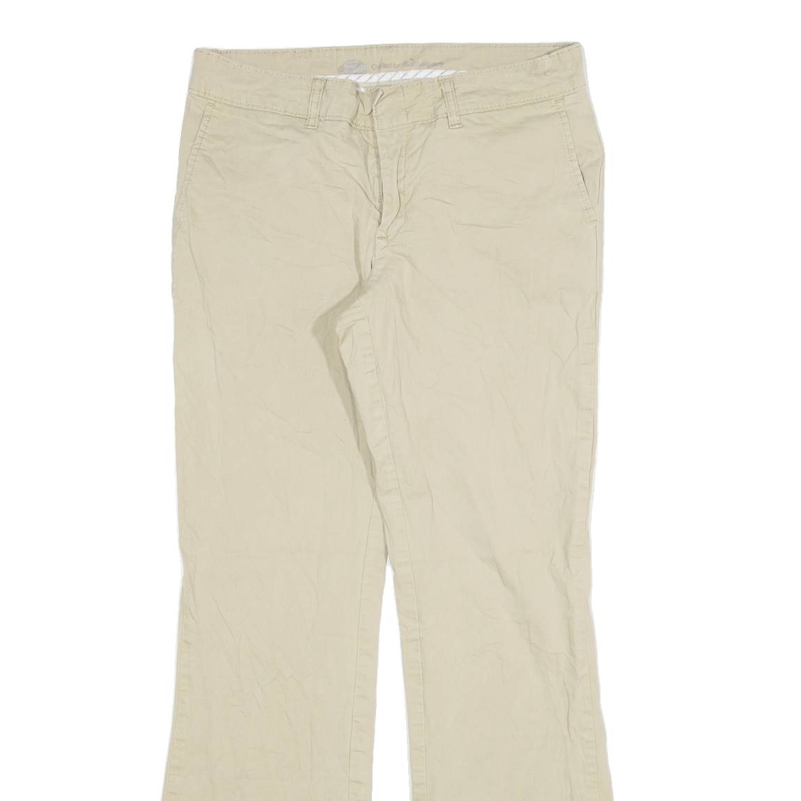 DICKIES Womens Trousers Beige Slim Bootcut W30 L29