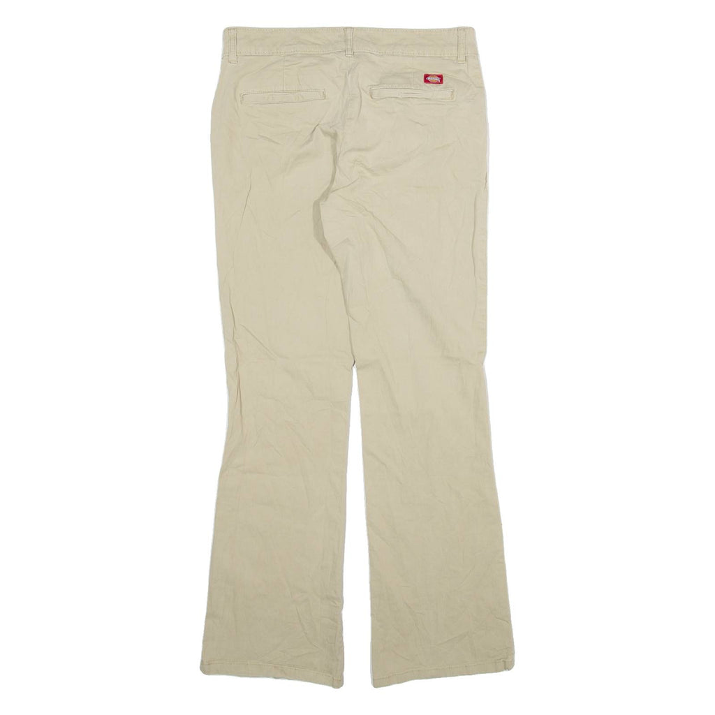 DICKIES Womens Trousers Beige Slim Bootcut W30 L29