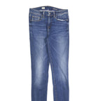 TOMMY HILFIGER Womens Slim Blue Denim Jeans Cotton Blend Zip W26 L34 Stylish