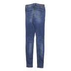 TOMMY HILFIGER Womens Slim Blue Denim Jeans Cotton Blend Zip W26 L34 Stylish