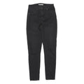 LEVI'S 721 Womens Jeans Black Slim Skinny Denim W28 L30 Zip Cotton Blend