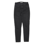 LEVI'S 721 Womens Jeans Black Slim Skinny Denim W28 L30 Zip Cotton Blend