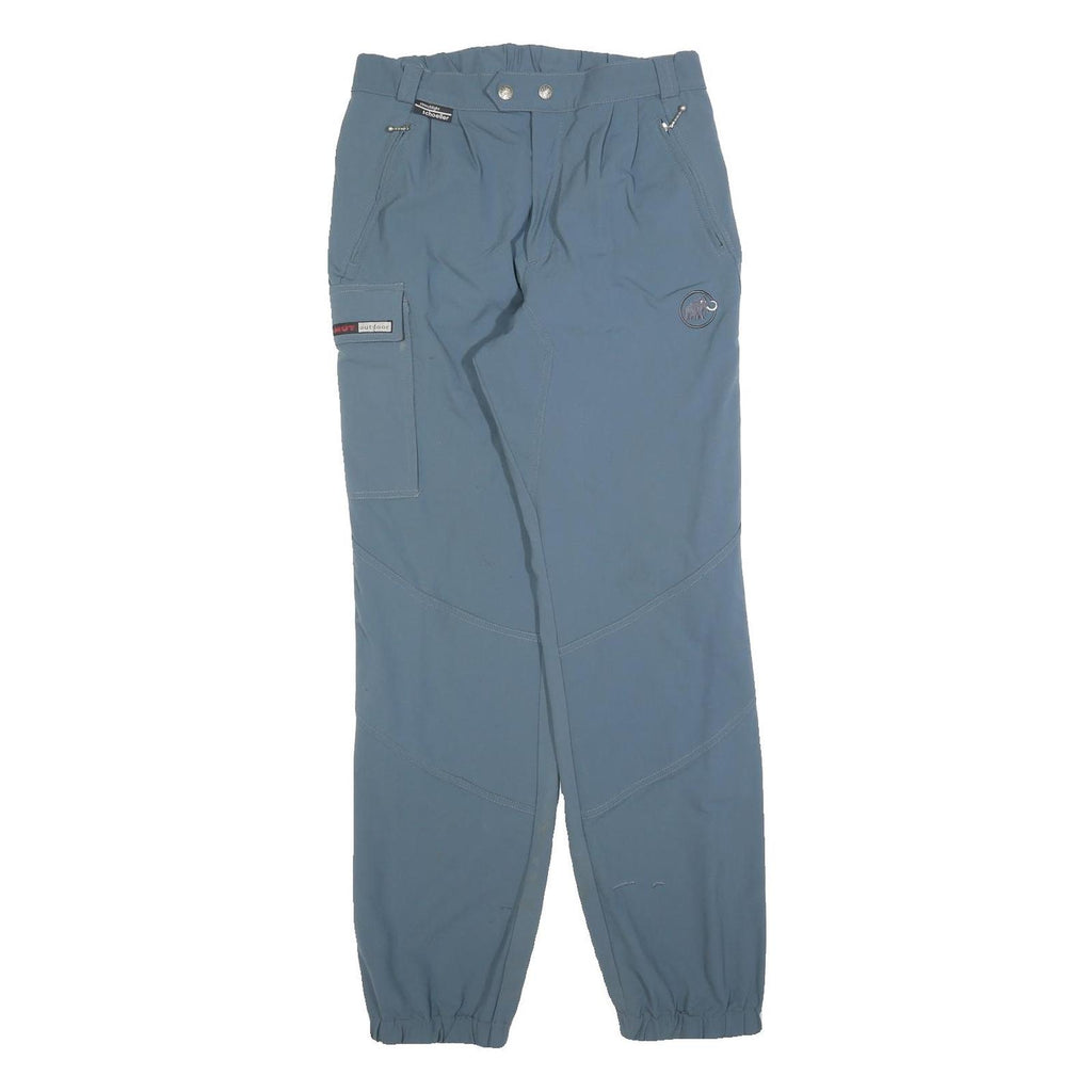 MAMMUT Womens Polyester Blend Blue Slim Tapered Trousers W28 L30 Outdoor