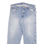 DICKIES Mens Regular Fit Light Blue Denim Jeans Cotton Blend Zip W34 L26 Casual