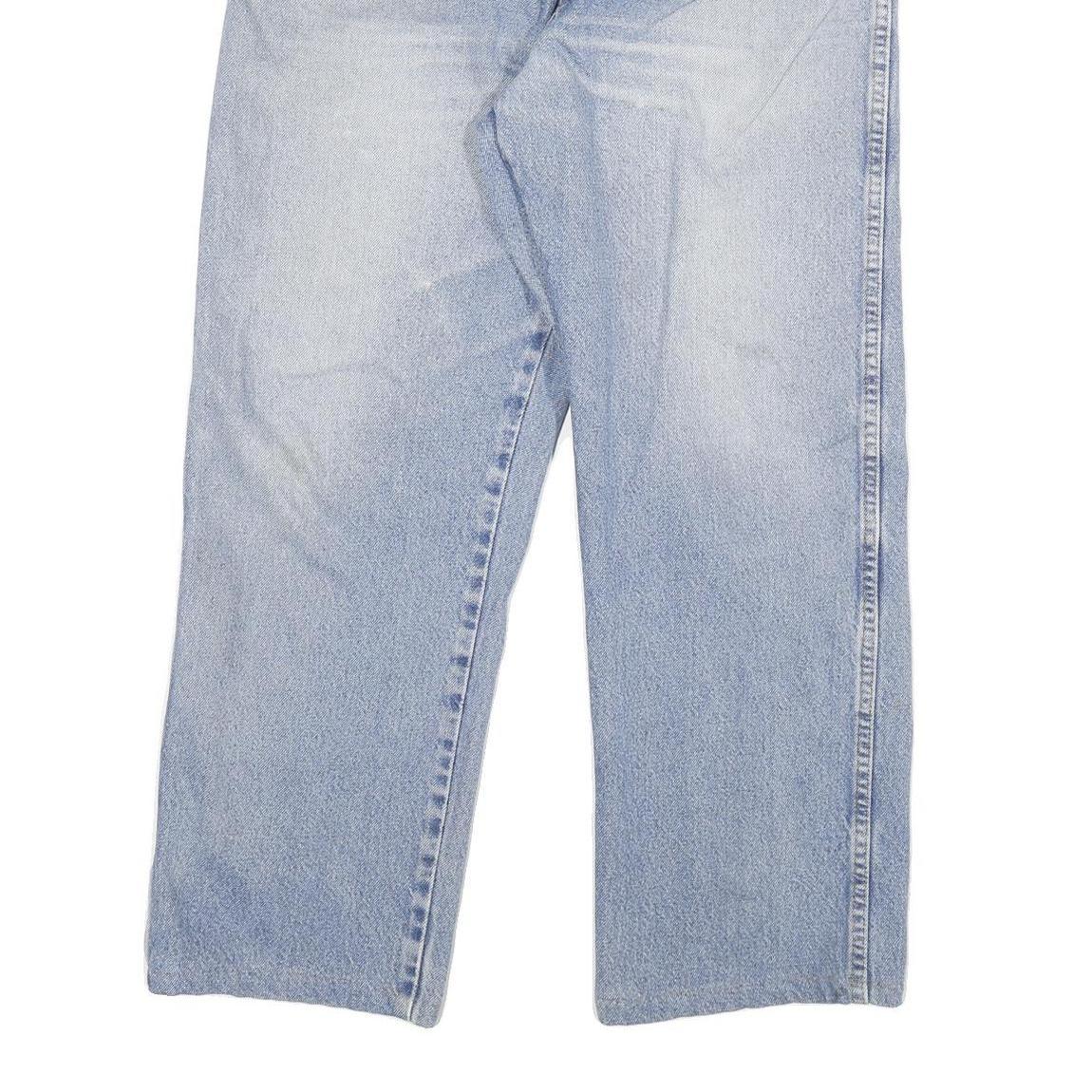 DICKIES Mens Regular Fit Light Blue Denim Jeans Cotton Blend Zip W34 L26 Casual