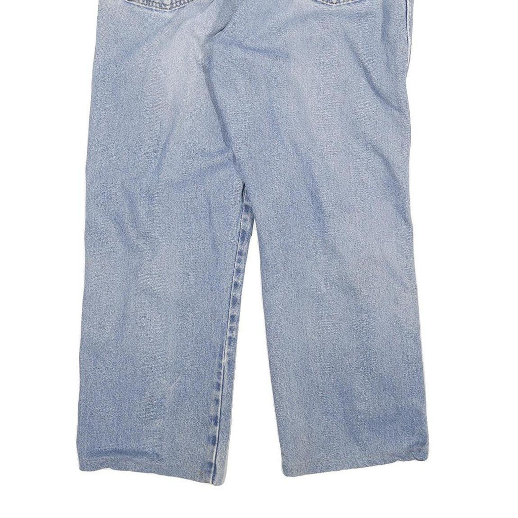 DICKIES Mens Regular Fit Light Blue Denim Jeans Cotton Blend Zip W34 L26 Casual