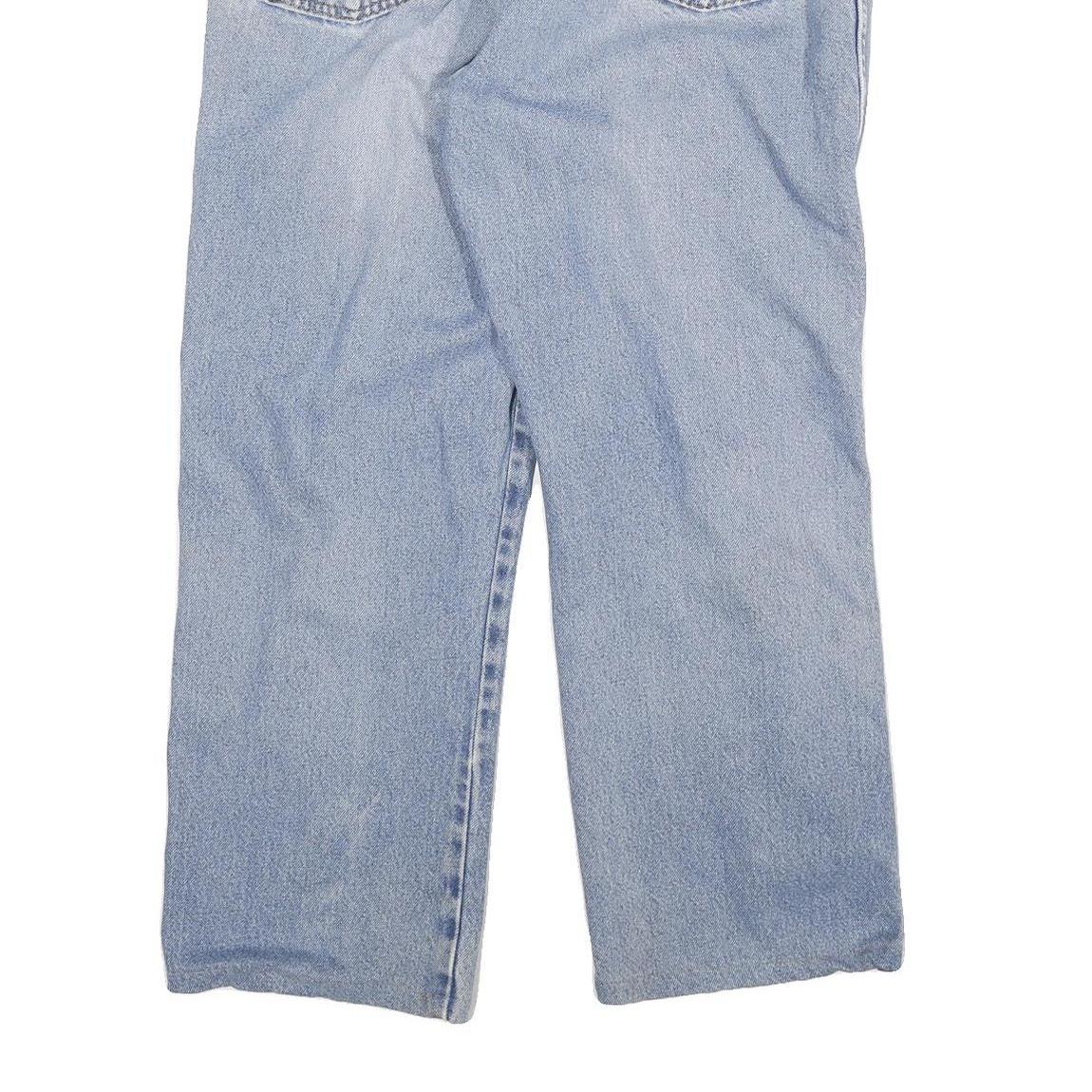 DICKIES Mens Regular Fit Light Blue Denim Jeans Cotton Blend Zip W34 L26 Casual