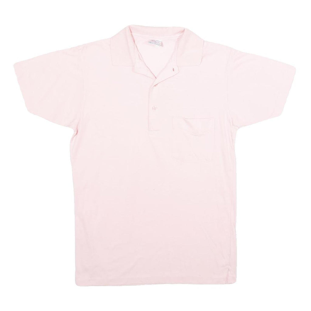 DEAN'S Mens Pink Polo Shirt Short Sleeve Plain S Cotton Blend Casual Summer