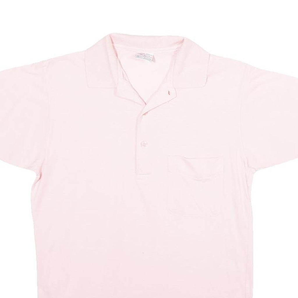 DEAN'S Mens Pink Polo Shirt Short Sleeve Plain S Cotton Blend Casual Summer