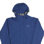 HELLY HANSEN Womens Blue Outdoor Jacket L Polyester Blend Zip Hooded Plain