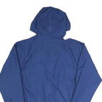 HELLY HANSEN Womens Blue Outdoor Jacket L Polyester Blend Zip Hooded Plain