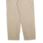 CARHARTT Mens Beige Regular Fit Straight Leg Trousers W36 L32 Cotton Blend