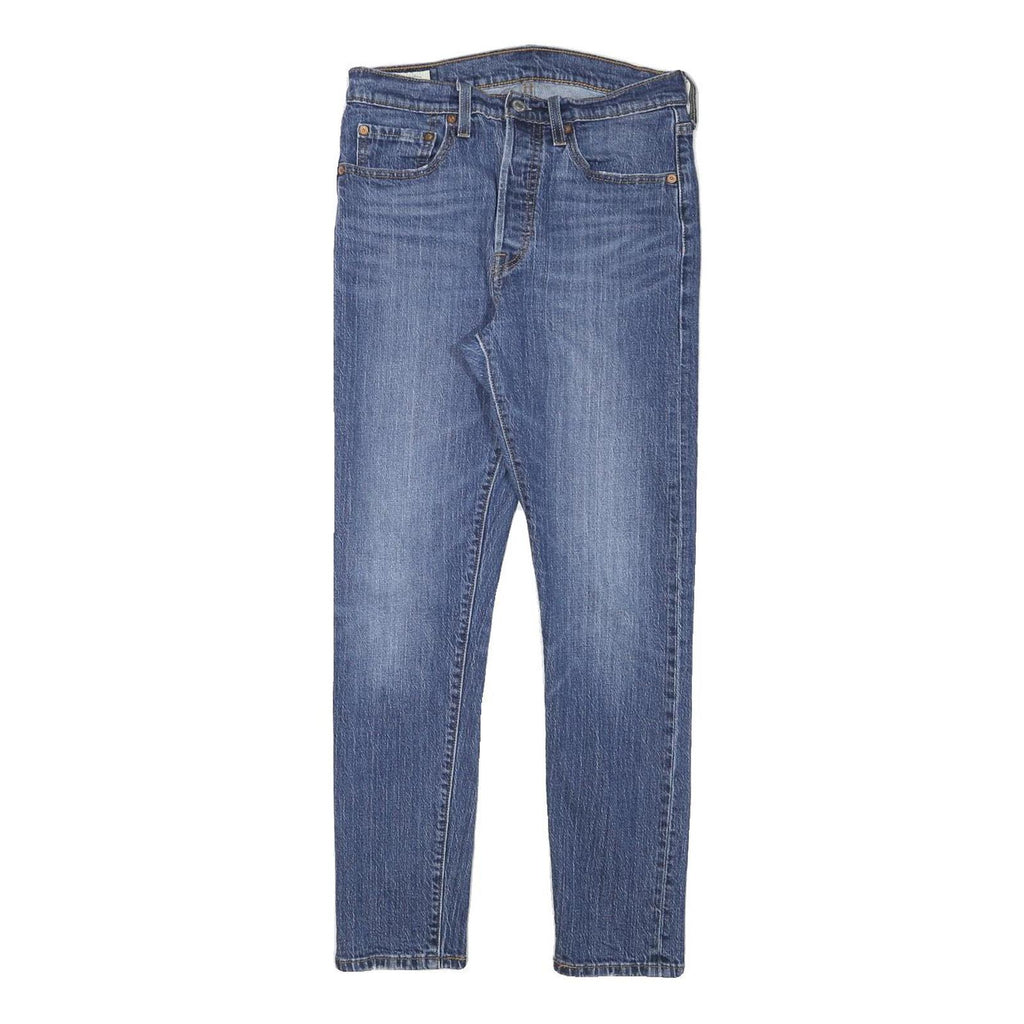 LEVI'S 501S Womens Jeans Blue Slim Skinny Denim Medium W27 L26 Button Closure