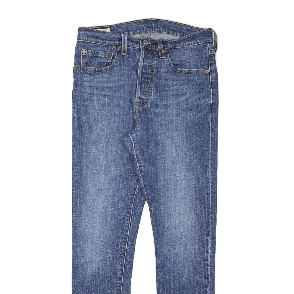 LEVI'S 501S Womens Jeans Blue Slim Skinny Denim Medium W27 L26 Button Closure