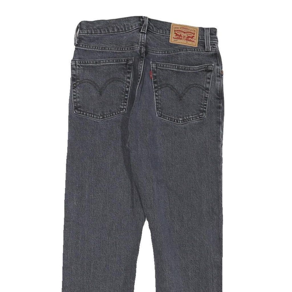 LEVI'S 501 Mens Jeans Black Regular Straight Denim Raw W26 L24 Button Closure