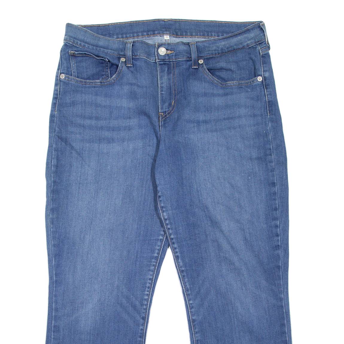 LEVI'S Womens Jeans Blue Relaxed Straight Stone Wash W31 L25