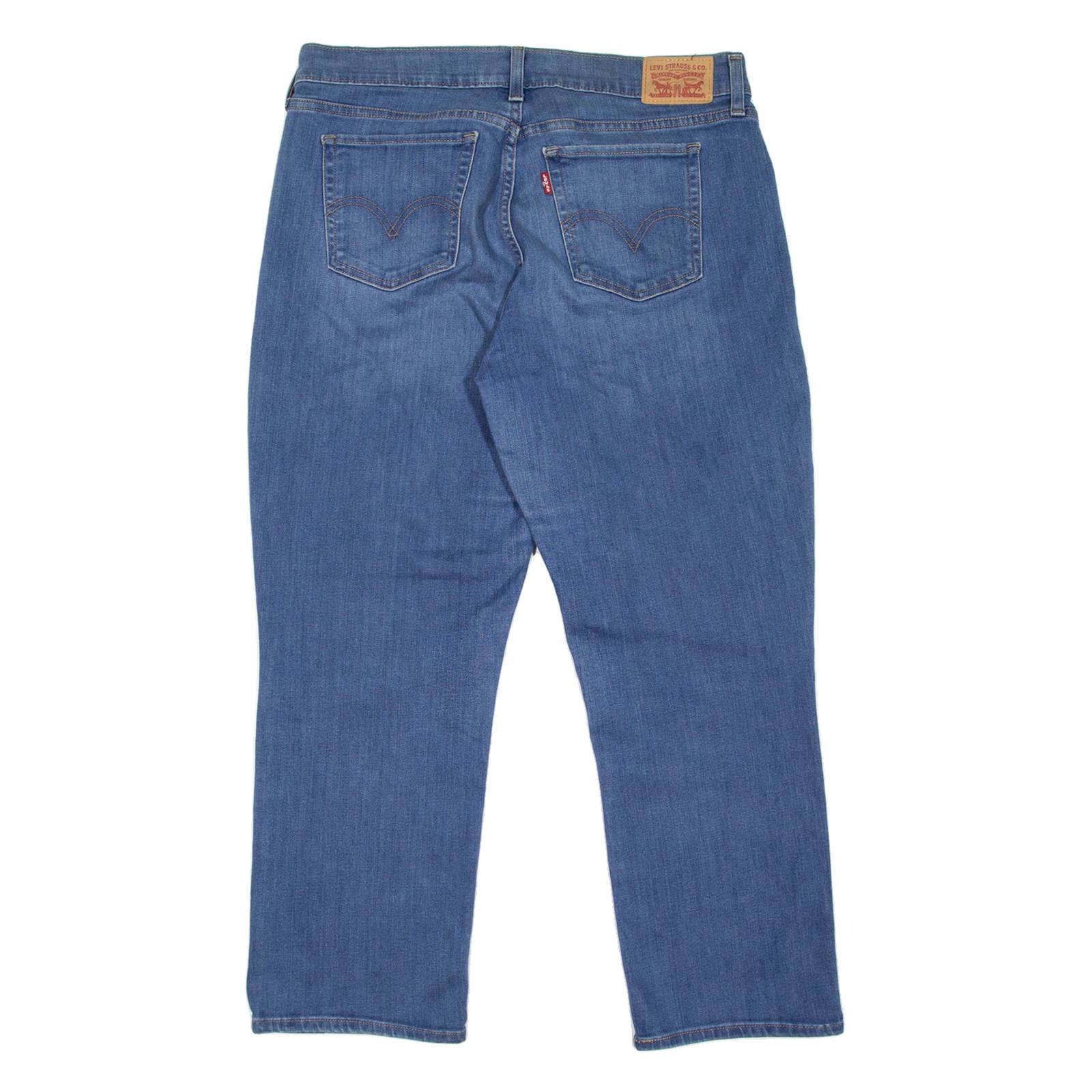 LEVI'S Womens Jeans Blue Relaxed Straight Stone Wash W31 L25