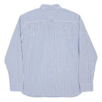 HILFIGER DENIM Mens Blue & White Check Shirt L Casual Cotton Stylish