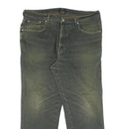 TRUSSARDI Mens Jeans Green Regular Straight Denim Medium W40 L27 Classic Fit