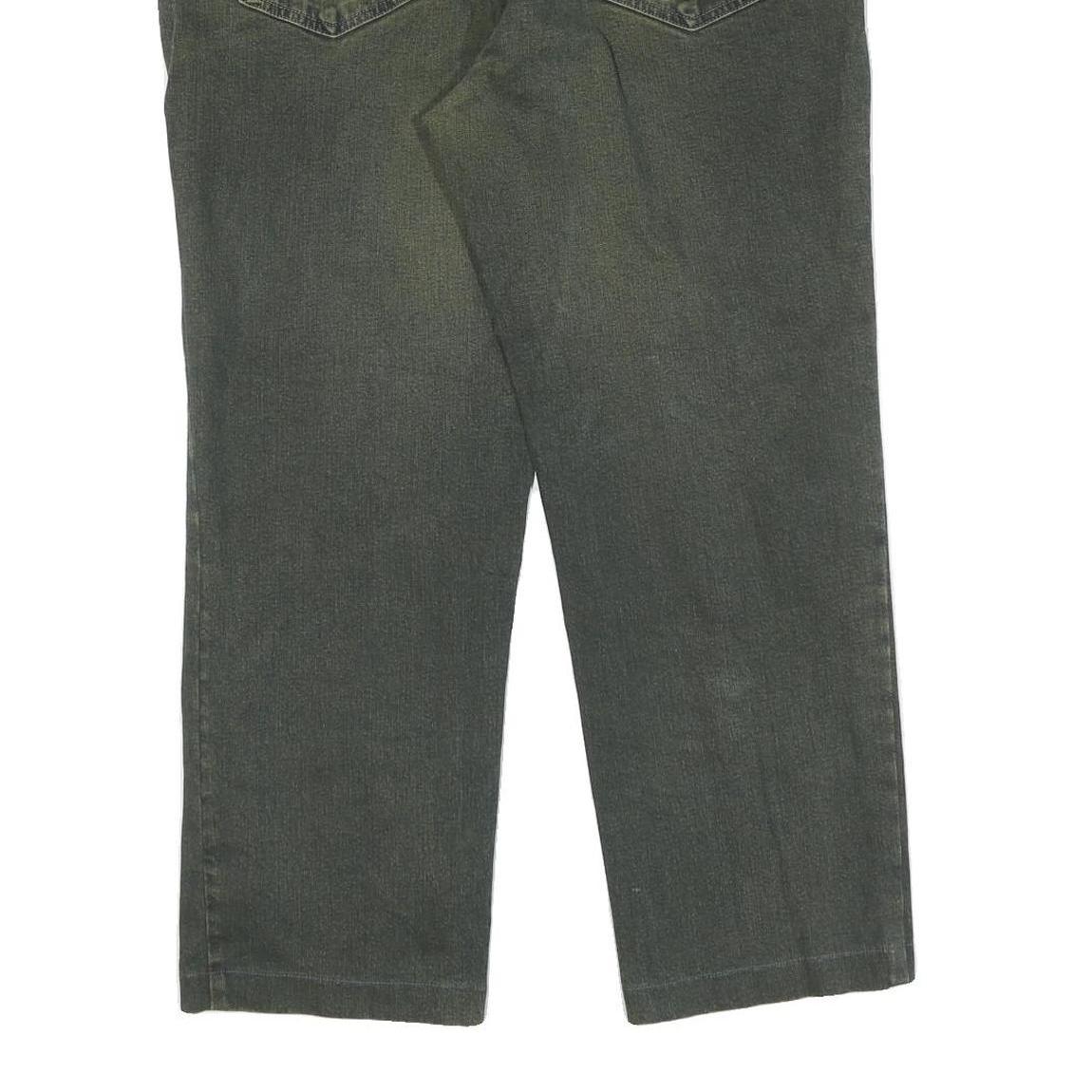 TRUSSARDI Mens Jeans Green Regular Straight Denim Medium W40 L27 Classic Fit