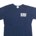 GILDAN CSI Miami Mens T-Shirt Black USA Crew Neck M