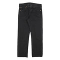 LEVI'S 501 Mens Jeans Black Regular Straight Denim Medium W33 L28 Classic Button