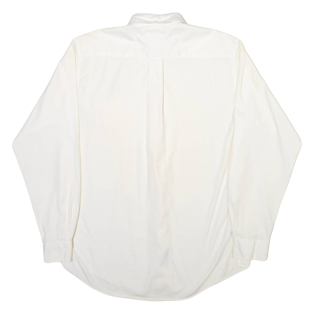TOMMY BAHAMA Mens Plain Shirt Cream Long Sleeve S
