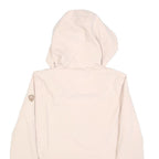 ONLY Womens Cream Hooded Cotton Blend Jacket S Zip Casual Lightweight