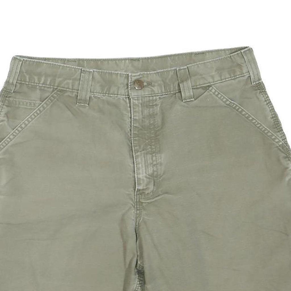 CARHARTT Mens Shorts Beige Casual Cotton Blend M W32 Durable Workwear
