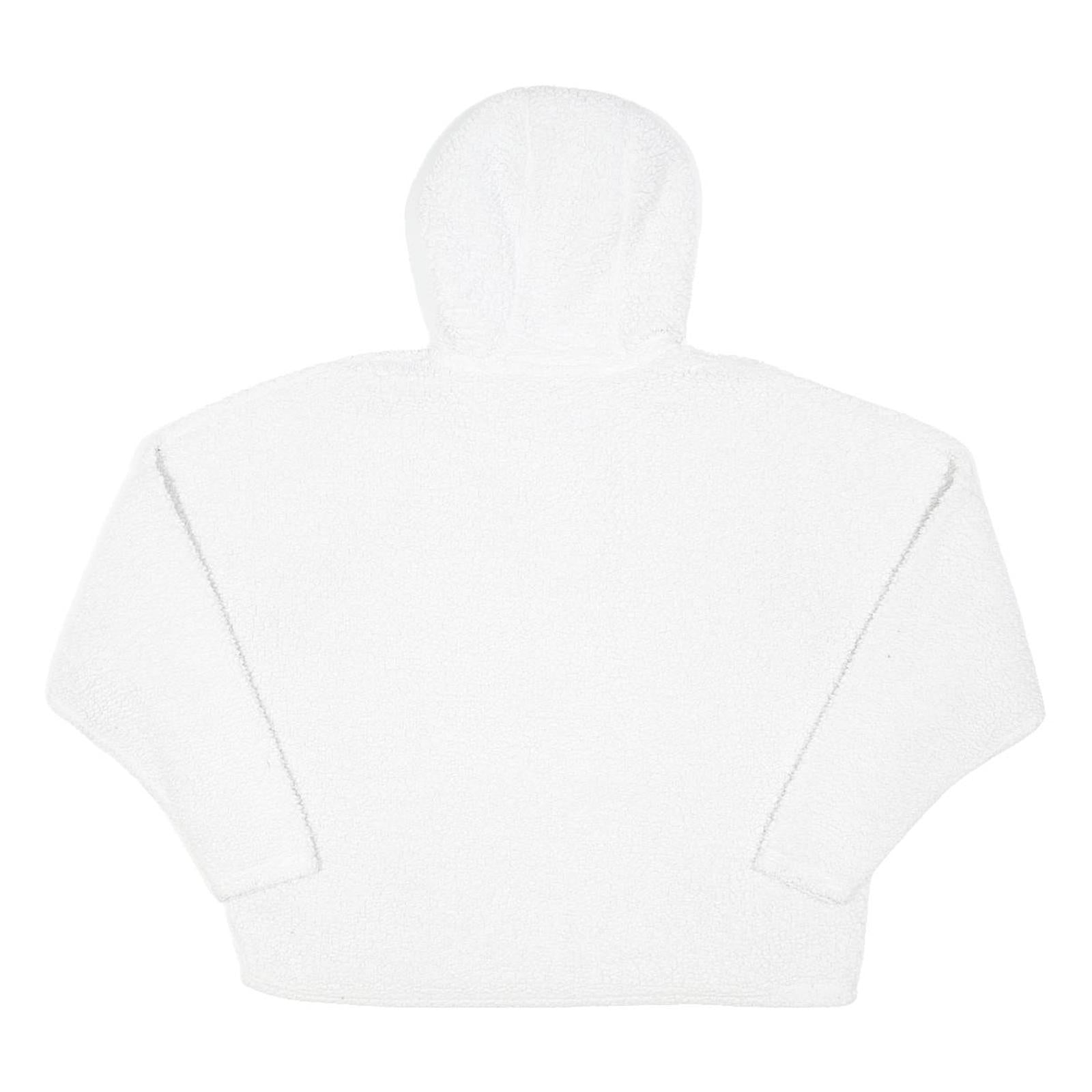 ELLESSE Womens White Plain Pullover Jumper Crew Neck Chunky Knit UK 8 Hoodie