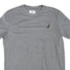 KANGOL Mens Grey S Short Sleeve Crew Neck Cotton Blend Graphic T-Shirt