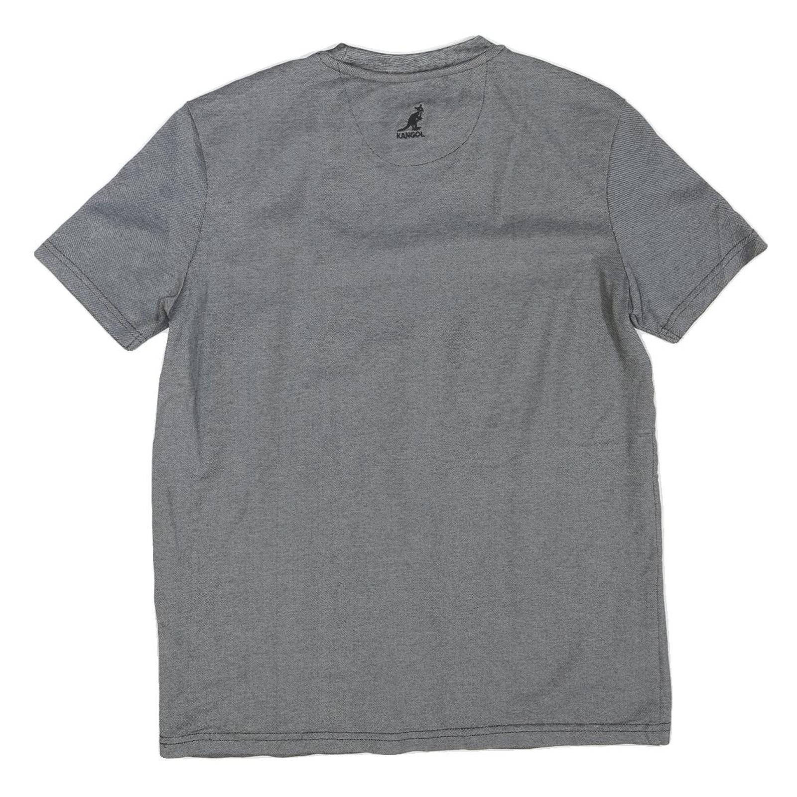 KANGOL Mens Grey S Short Sleeve Crew Neck Cotton Blend Graphic T-Shirt