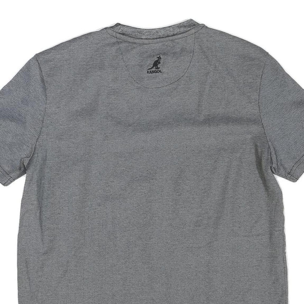 KANGOL Mens Grey S Short Sleeve Crew Neck Cotton Blend Graphic T-Shirt