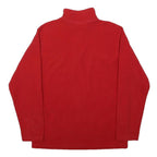 THE NORTH FACE Boys Red Plain Pullover Jumper Crew Neck Regular L Polyester