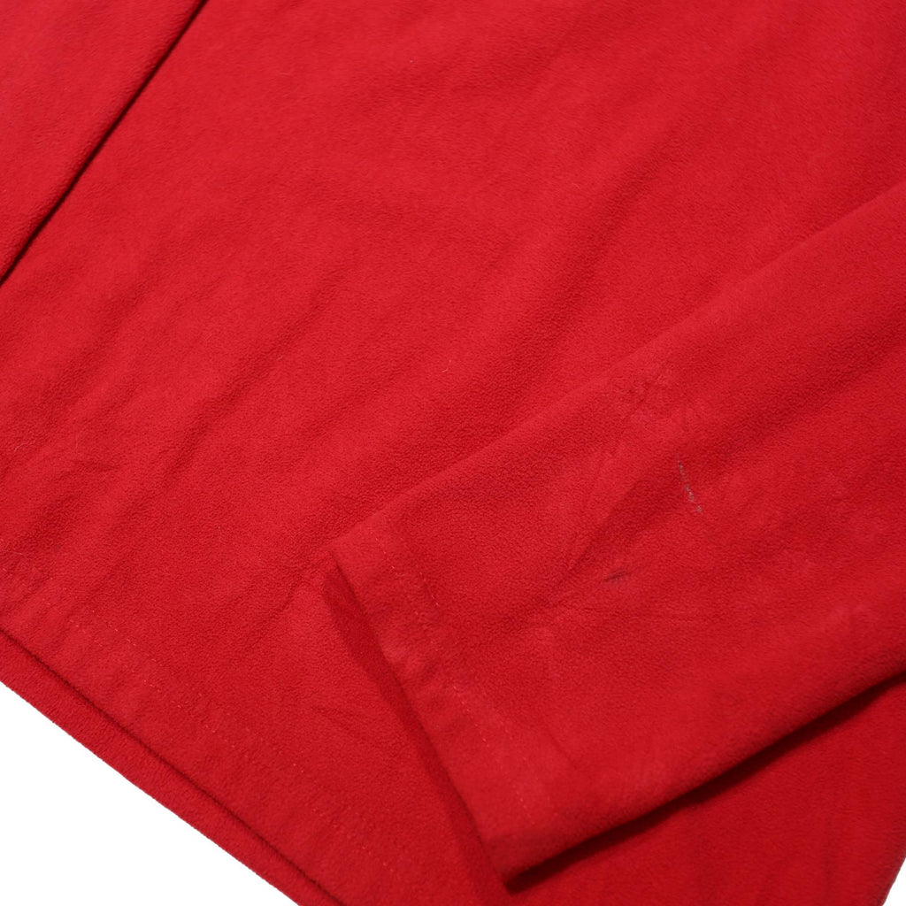 THE NORTH FACE Boys Red Plain Pullover Jumper Crew Neck Regular L Polyester