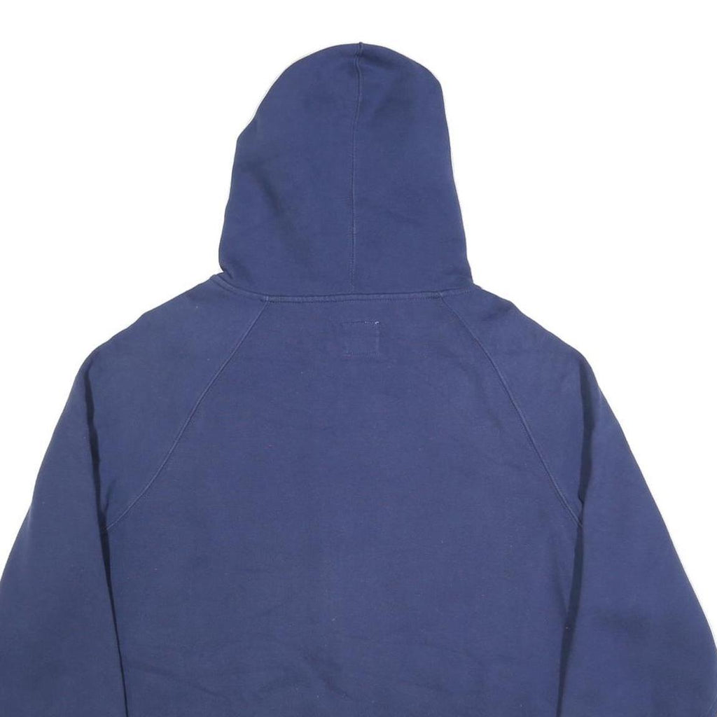 CHAMPION Mens Navy Full Zip Hoodie L Cotton Blend Casual Sweatshirt