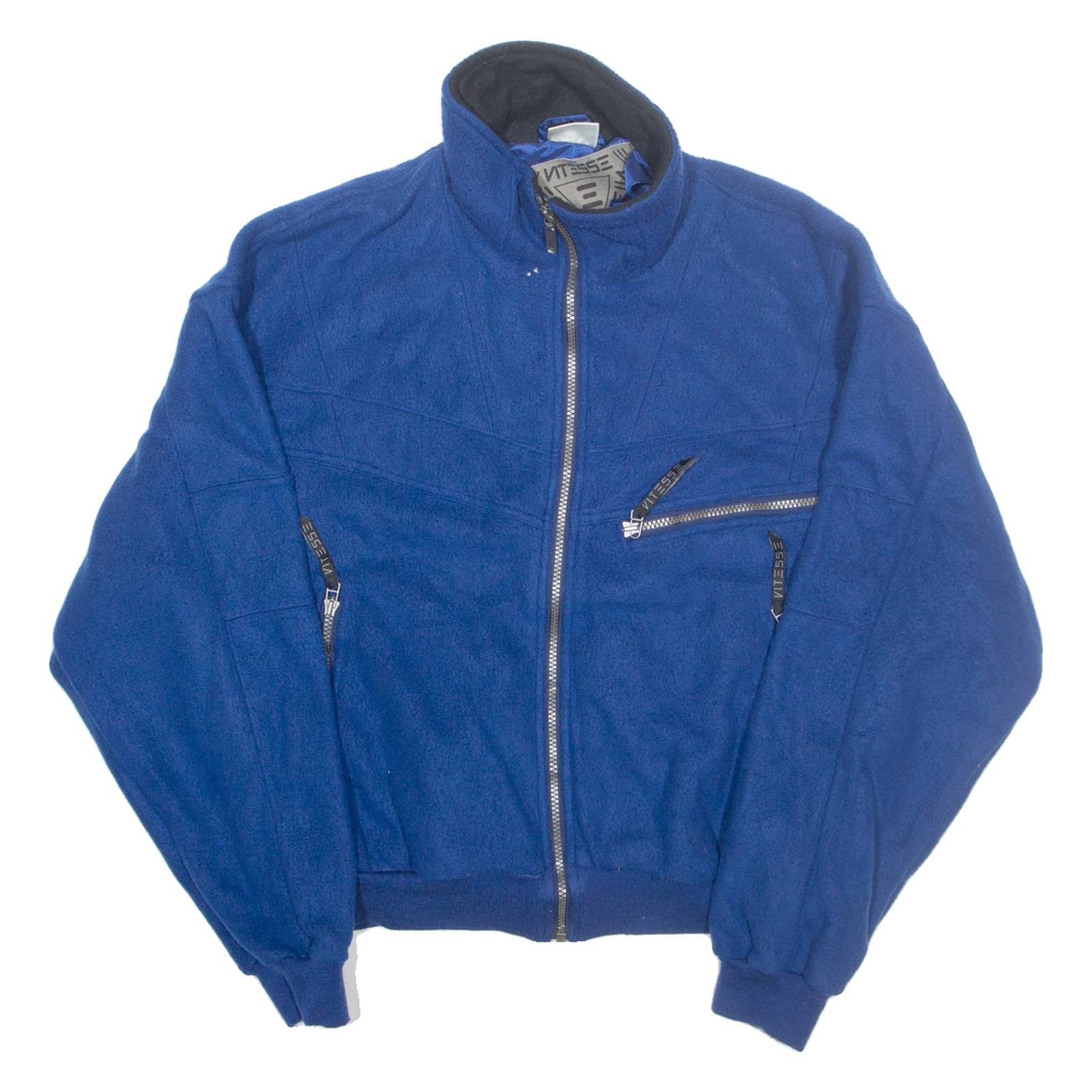 VITESSE Mens Fleece Jacket Blue L
