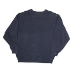 HAPPY LIFE Mens Navy Sweatshirt Crew Neck M Cotton Pullover Casual Unisex