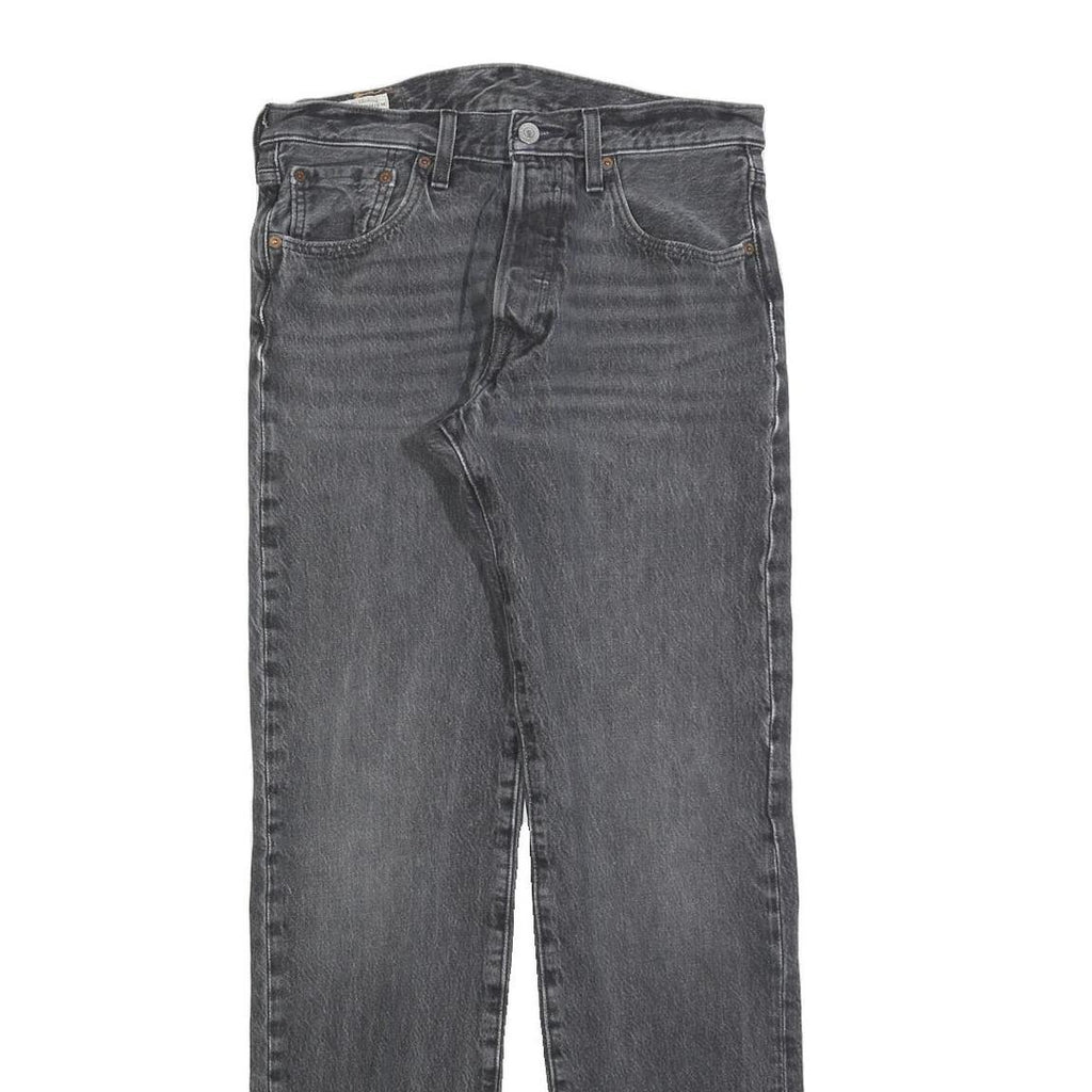 LEVI'S 501 Big E Mens Jeans Black Regular Straight Denim Medium W30 L34 Classic