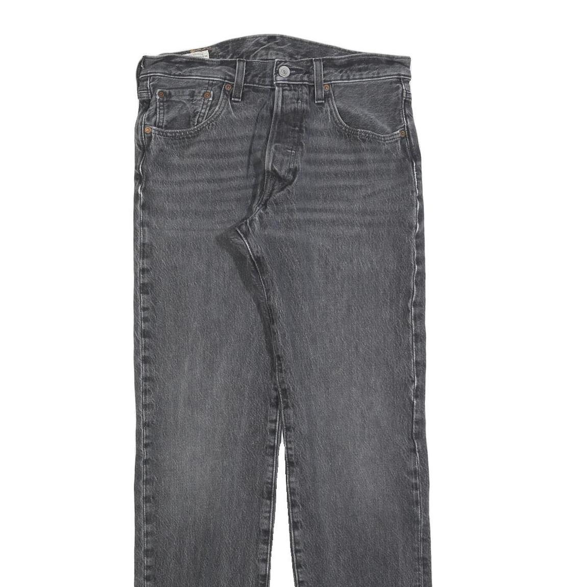 LEVI'S 501 Big E Mens Jeans Black Regular Straight Denim Medium W30 L34 Classic