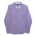 TOMMY HILFIGER Womens Purple Cotton Blend Shirt M Long Sleeve Button Front