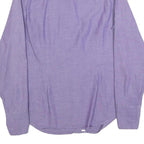 TOMMY HILFIGER Womens Purple Cotton Blend Shirt M Long Sleeve Button Front