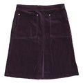 PER UNA Womens Purple Mini Velvet Skirt UK 14 Pocket Detail Zip Closure